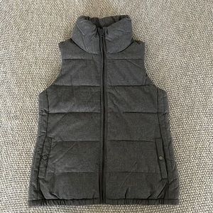 Grey puffy vest
